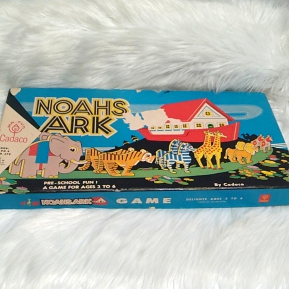 (#03) Mr.Fun Cadaco Noahs Ark Game From 1962 No Missing Pieces